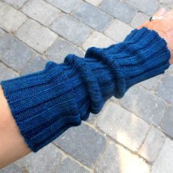 Hndledsvarmer blgrn melange HDC75