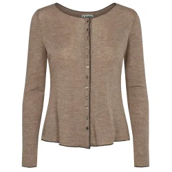 Jalfe cardigan 11873 /559 lys brun melange