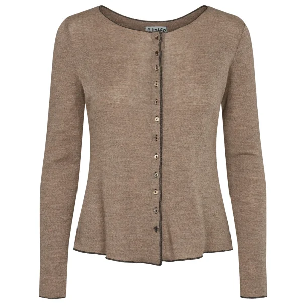 Jalfe cardigan 11873 /559 lys brun melange