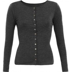 Jalfe cardigan 11873 /531 koksgr/sort melange