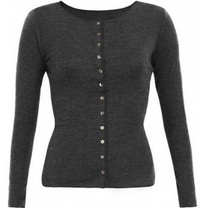 Jalfe cardigan 11873 /531 koksgr/sort melange