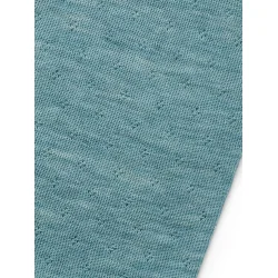 Jalfe uld eyelet shirt 563 aqua meleret