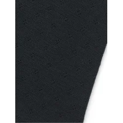 Jalfe uld eyelet shirt 112 sort