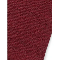 Jalfe uld eyelet shirt 548 mrke rd meleret