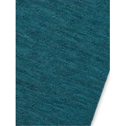 Jalfe uld eyelet shirt 545 turquoise meleret