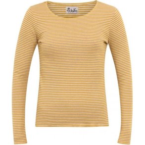 Jalfe bomuld shirt 452s curry/natur