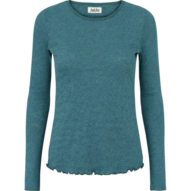 Jalfe shirt  jacquard kologisk bomuld caribbean melange