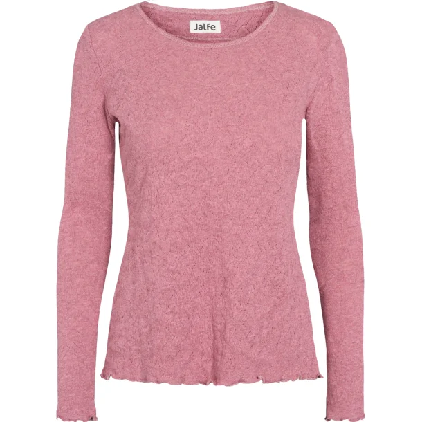 Jalfe shirt  jacquard kologisk bomuld old rose