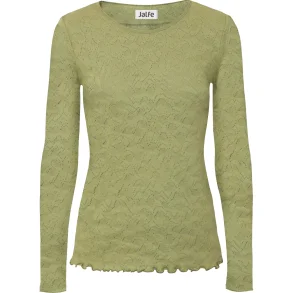 Jalfe shirt  jacquard kologisk bomuld lys grn melange