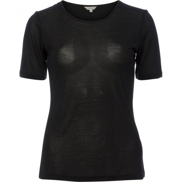 Lady Avenue top kort arm sort art.23-50405