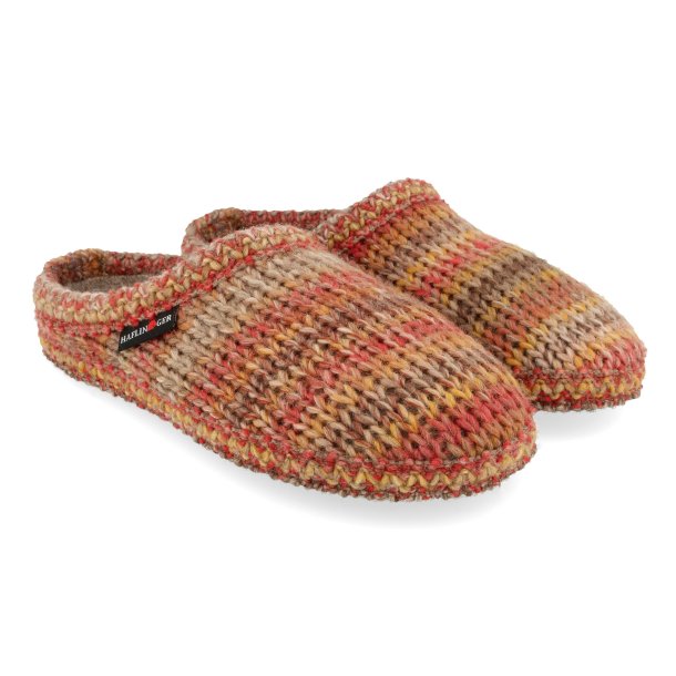 Haflinger Hjemmesko tricote rust
