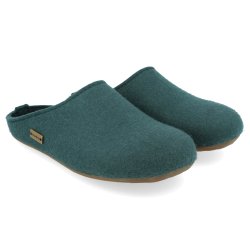 Haflinger Hjemmesko petrolgrn