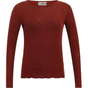 Jalfe uld eyelet shirt 552 herbst meleret