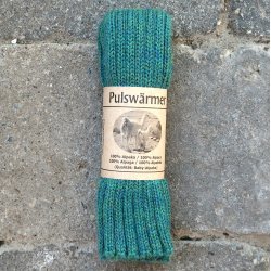 Hndledsvarmer turkis grn melange HDC70