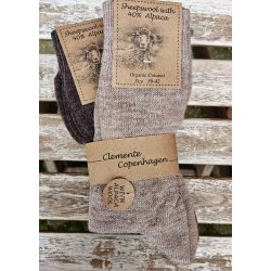 SKC05 lysebrun og brun sokker