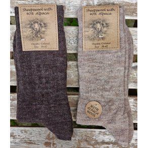 SKC05 lysebrun og brun sokker