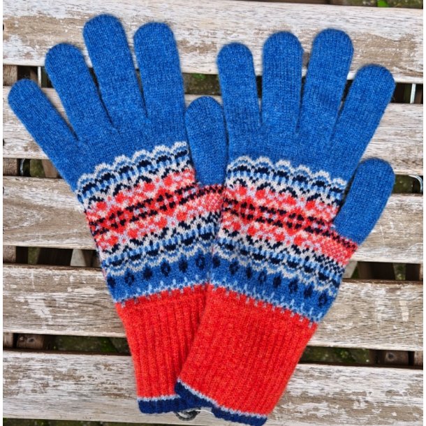 Alloa fingerhandsker blue bella