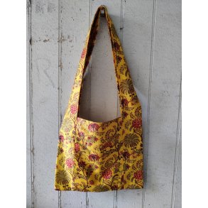 Silkevejen skuldertaske gul 