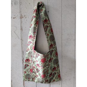 Silkevejen skuldertaske pistaciegrn  