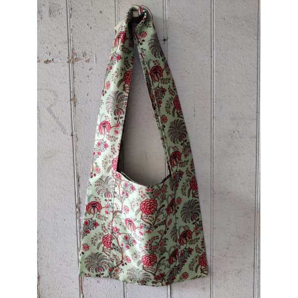 Silkevejen skuldertaske pistaciegrn  