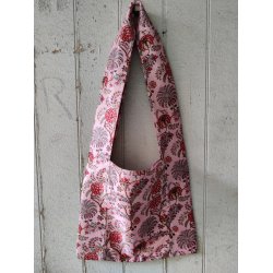 Silkevejen skuldertaske rosa 