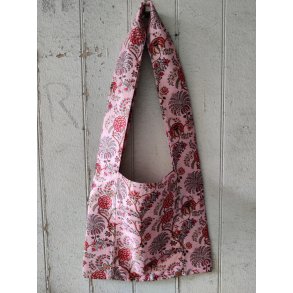 Silkevejen skuldertaske rosa 