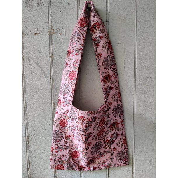 Silkevejen skuldertaske rosa 