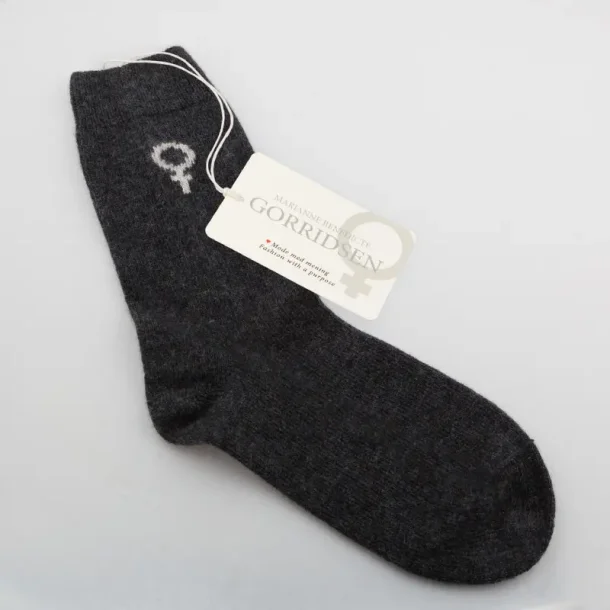 Gorridsen magnolia strmper antracite