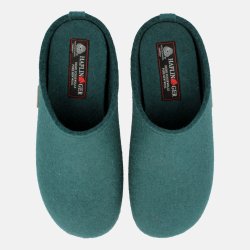 Haflinger Hjemmesko petrolgrn