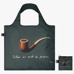 loqi indkbsnet 110 magritte-treachery-of-images-bag