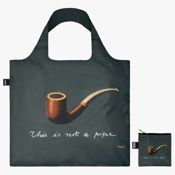 loqi indkbsnet 110 magritte-treachery-of-images-bag