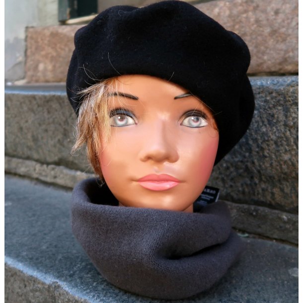 Kopka Uld Beret  UHB7 anthracite meleret