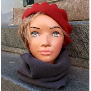 Kopka Uld Beret  UHB16 chili / rust