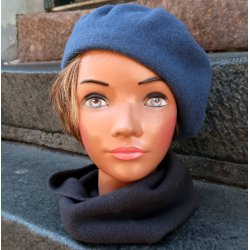 Kopka Uld Beret  UHB25 denim bl�