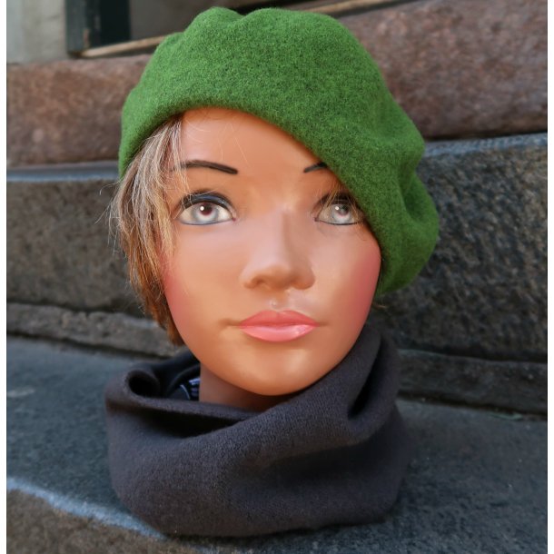 Kopka Uld Beret  UHB48 erbse / gr�n