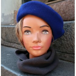 Kopka Uld Beret  UHB40 indigo bl�