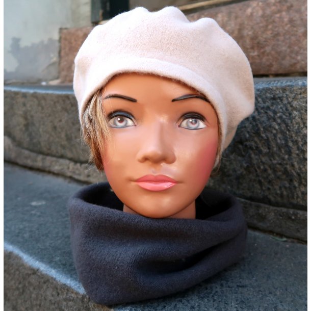 Kopka Uld Beret  UHB18 kiesel / sand