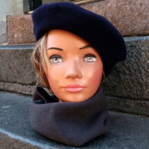 Kopka Uld Beret  UHB35 nachtblau / nattebl�