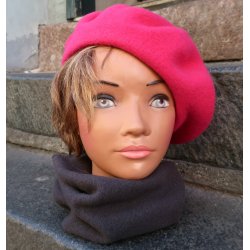 Kopka Uld Beret  UHB30 pink