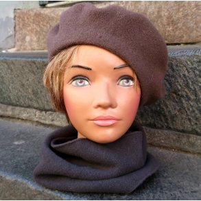 Kopka Uld Beret  UHB8 schlamm / grbrun