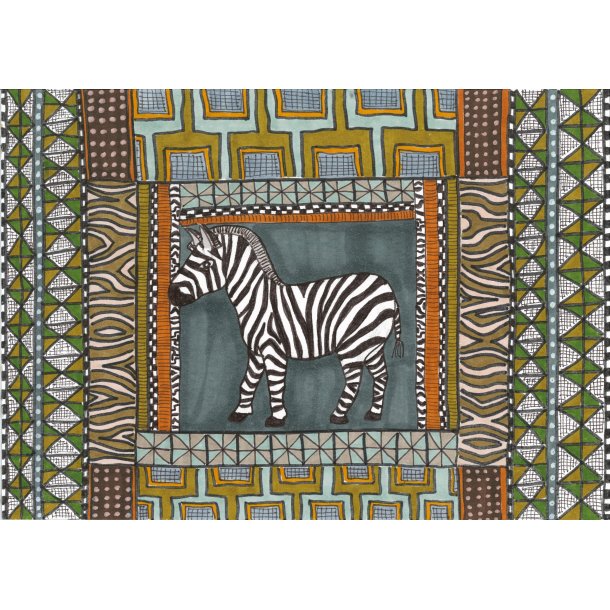 Kort zebra 