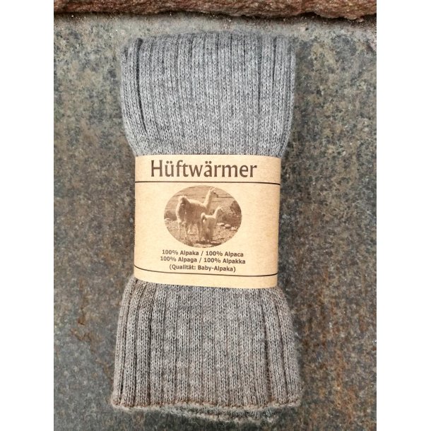 Hoftevarmer lyse gr melange HODC12