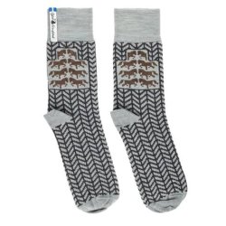 Ojbro Gotland Grey uldsokker