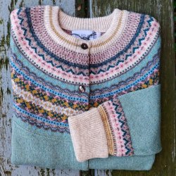 Eribe Cardigan Sage kort 